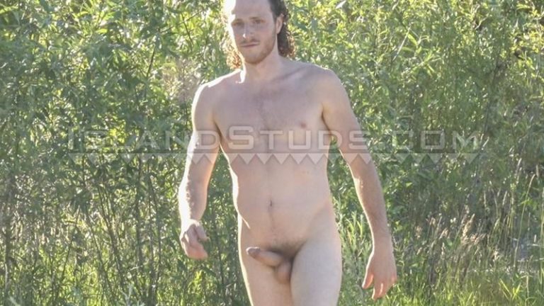 Horny American bisexual Riley Rodriguez stroking out a huge cum load at Island Studs 0 image gay porn 1 768x432 - Island Studs sexy ginger American Riley Rodriguez shows off his pink asshole jerking his thick uncut cock